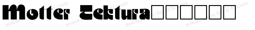 Motter Tektura字体转换